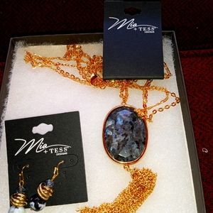 Brand new necklace and earrings.